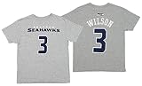 Outerstuff NFL Youth Boys (8-20) Mainliner Short Sleeve Tee, Seattle Seahawks Russell Wilson, Medium (10-12)