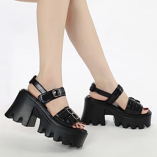 Sandales à plateforme pour femme pour marcher sans douleur en talons hauts