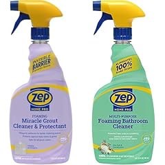 Zep Home Pro Foaming Miracle Grout Cleaner Protectant Multi-Purpose Foaming Bathroom Cleaner - R54206 32 Fl Oz and