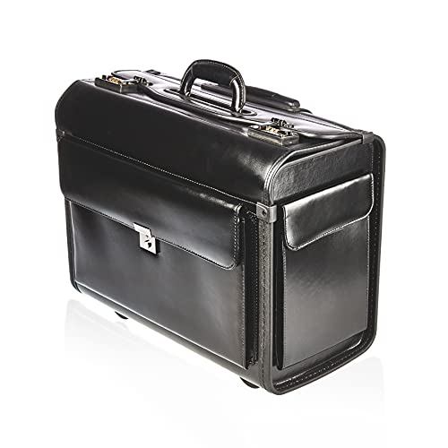 Pilotenkoffer TASSIA Business mit Laptopfach und Rollen