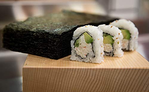 Miniatura 5 de Little Jasmine Algas asadas, certificado orgánico USDA, grado premium, 50 hojas completas, fabricado en Estados Unidos