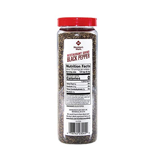 Member's Mark Restaurant Black Pepper, 18 Ounce #TOP1