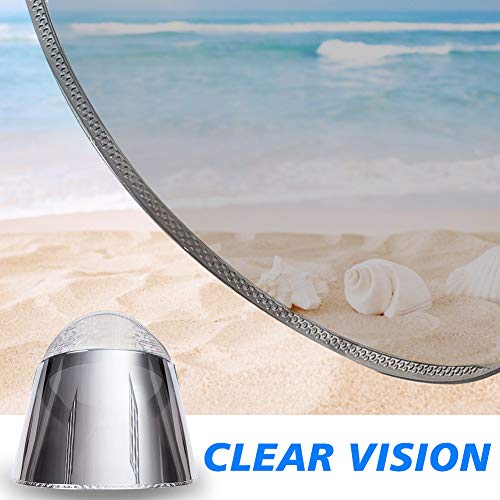 image for WAYCOM Sun Cap, Sun Visor Hat Silver&White - UV Protection Hat -Premiu