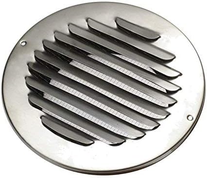MB624 Edelstahl Ablufthaube - Lüftungsgitter Mit Insektengitter, 70mm Rund