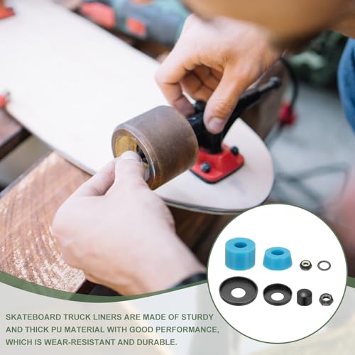 image for YELARXI Skateboard Bushings, Skateboard Truck Rebuild Long-Board Kit B
