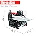 Bucktool 457mm Variable Speed Scroll Saws for Woodworking, 120W Power Scroll Saw with 130-133mm Pinless & 127mm Pinned Blades, Rotating Saw Arm, Quick-Change Blade System for Craft, Model, Woodworking