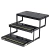Kwikee 40 Series Electric Step Assembly, Logic Control Unit, Power Switch Kit for RV, Travel Trailers, Hidden Light, 8.5 Step Rise, Anti-Slip Surface, 12V DC Motor, Steel Construction - 3726892