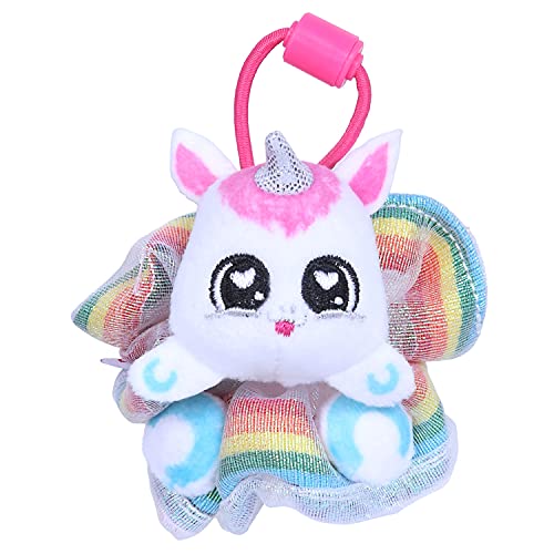 ScrunchMiez Single Surprise Pack, Magically transforms from Hair Scrunchie to Cute Plush Friend as Well as Backpack Clip. So Many Characters to Collect & wear.