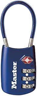 Master Lock 4688D Set Your Own Combination TSA Approved Luggage Lock, 1 Pack, Blue