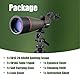 Svbony SV13 Spektiv 20-60x80, Tischstativ, Smartphone Adapter, HD Wasserdicht Porro Prisma Abgewinkelt Spektiv Spotting Scope für Vogelbeobachtung