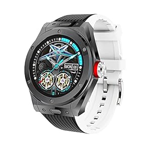 Smartwatch, Fitness Tracker Horloges met Bluetooth Bel Muziek Luidspreker Hartslagmeter Passometer, IP68 Waterdichte Smartwatch voor Mannen Vrouwen (Color : B)