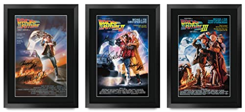 HWC Trading A3 Vie Volver Al Futuro Mostrar Colección Completa De Los Actores De La Película...