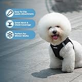 Voyager Step-In Plüsch-Hundegeschirr by Best Pet Supplies - Step-In-Westengeschirr für kleine und mittelgroße Hunde, Weicher Plüsch, Schwarzer Plüsch, size S - Brust 37-40 cm