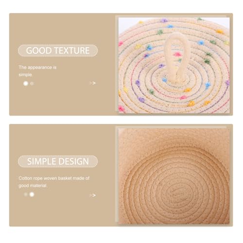 Panier de rangement tressé solution petits objets maison bureau