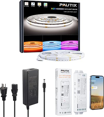 Tira LED RGBW 6000K PAUTIX 6.1m con Control WiFi y Fuente 24V miniatura 1