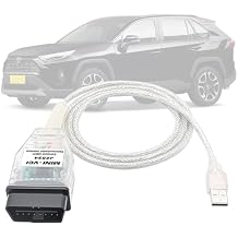 MINI VCI J2534 Cable for Toyota Lexus Scion Vehicles,OBD2 to USB J2534 Diagnostic & Reprogramming Tool Work with TIS Techstream Software V18 Version,OBD2 Scanner Compatible with Windows XP/7/10