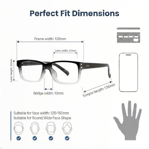 Image of Eyekepper Blue Light Reading Glasses Men Women 4.0, Black-clear 2 Pack