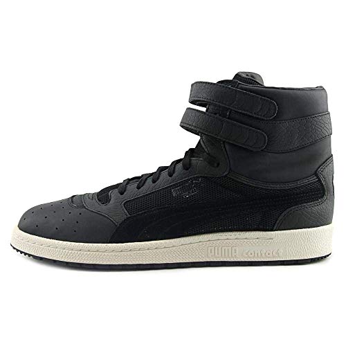 PUMA Men's SKU II Lo Leather Color Blocked Sneakers, Size: 9.5 D(M) US, Color: Quiet Shade/Puma Black