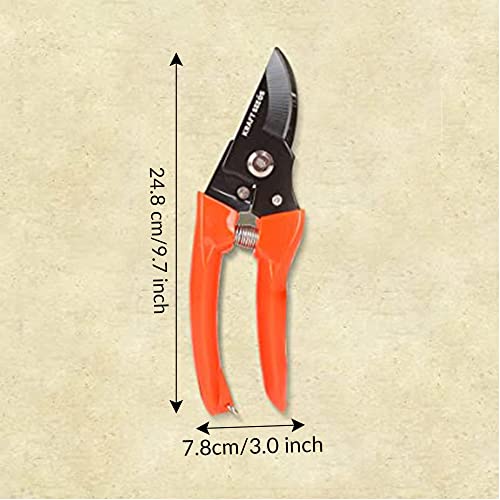 Kraft Seeds Assorted Hand Pruner Cutter - 1 Pc (Steel Blades) | Heavy Duty Gardening Cutter Tool | Plant Cutter for Home Garden | Wood Branch Trimmer | Grass Cutting Accessories | Sturdy Stem Scissors