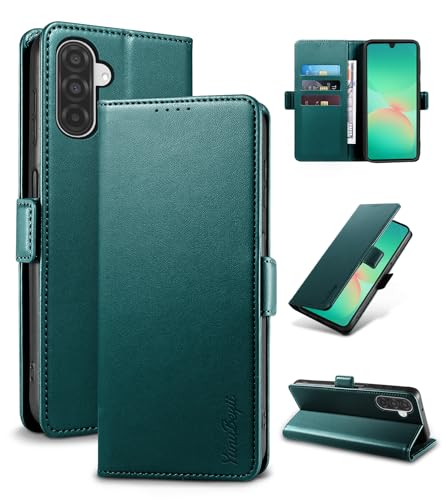 Yunubeyii Wallet Flip Case for Samsung Galaxy A26 5G,Green