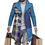 ZUOYIMEI Men Coat Jacket All-Match Good Looking Casual TransitionJacket Loose Mode Trend Long SleeveJacket Retro Business Temperament OutdoorJacket AA-05 M