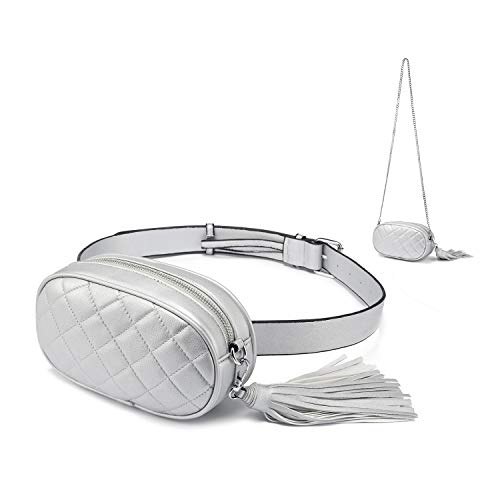 Riñonera para Mujere  Moda Fanny Pack  PU Cuero Cinturón Bolsa de Hombro Paquete Cintura