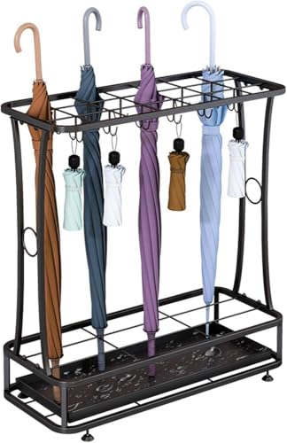 Porte-parapluies élégant en métal au design durable et finitions haut de gamme