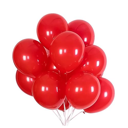 Image of Party Boomers Premium Party Balloons Red 50 Pcs