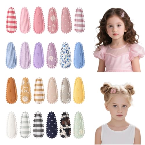 QEXUJOW Fermagli per capelli da bambina,Confezione da 24 fermagli per capelli per neonati, accessori per capelli da bambina, graziosi accessori per capelli adatti a bambine e bambini.