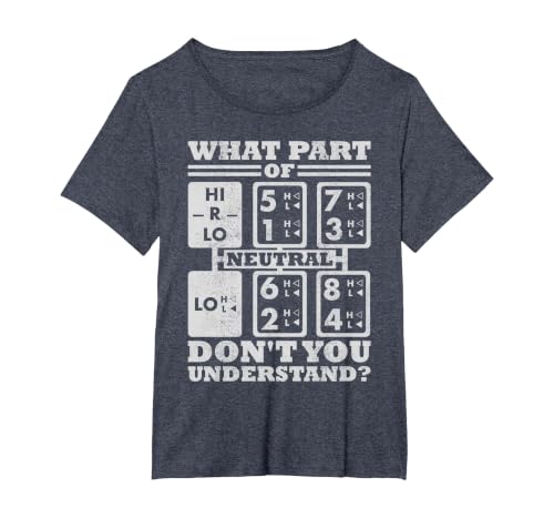 What Part of Truck Equipment do You not Understand the Trucker Driver T-Shirt, Women's Plus, Heather Blue, 2X