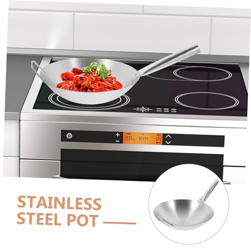 Wok de acero inoxidable antiadherente BESPORTBLE miniatura 3