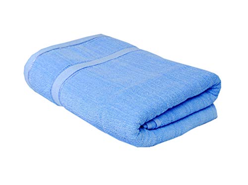 Image of Space Fly Cotton Towels for Bath | 600 GSM Bath Towel | Luxury Towel for Bath | Gym Towels for Men Sweat | Towel for Bath Women | Towel for Bath Large Size Men | Soft Towel (Blue&Pink)