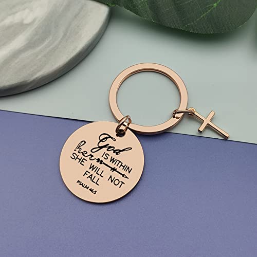 Vadaka Religious Christian Keychain For Women Girls Daughter Bible Verse Keychain Encouragement Inspirational Gifts Baptism Gifts Jewelry Easter Prayer Gifts Birthday Thanksgiving Gift #TOP4