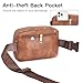 Telena Leather Belt Bag for Women Fashionable Fanny Packs Cross Body Bag Waist Pack Brown