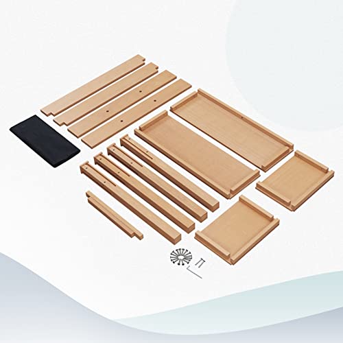 Mutaomay Planter Box Raised Garden Bed With Legs, Better Than Cedar Polystyrene Outdoor Elevated Garden Bed With Tarp, Garden Box For Herbs And Vegetables, Balcony And Porch, 350Lbs Load(Teak Color) #TOP4