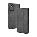 Produktbild WEIOU Hülle für Honor 50, Premium TPU/PU Leder Klappbar Schutzhülle Tasche Handyhülle mit Standfunktion & Kartensteckplätzen, Schwarz