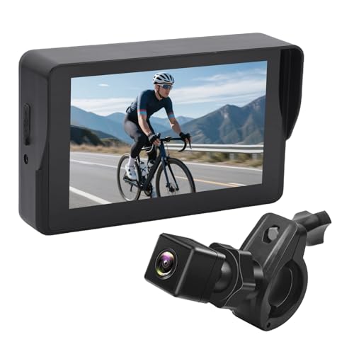 Cámara de espejo de bicicleta Irfora AHD 1080P con visión gran angular de 110° para carretera 3