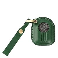Custodia Chiavi in Pelle Cover Guscio Moto per Peugeot Django 150 Verde