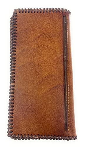 Premium Genuine Leather Cowboy Print Horse Wallet in 3 Colors (Tan)3