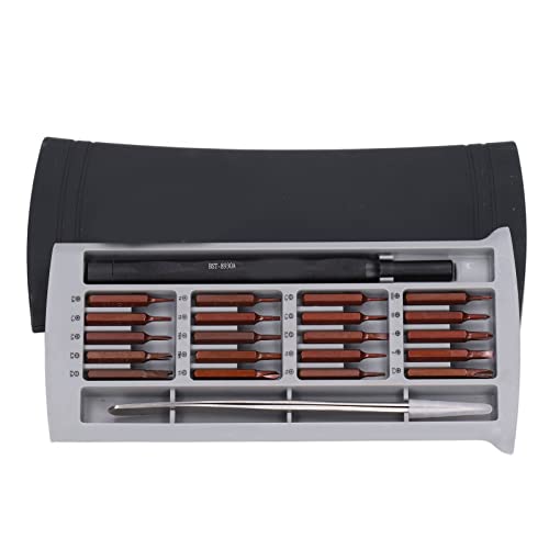 MasYosh Juego de Puntas de Destornillador, Kit de Herramientas Magnéticas de Alta Precisión 22 en 1 con Puntas Inoxidables S2 y de Aleación de Aluminio, para Reparación Electrónica