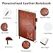 Personalized Notebook with Gifts Box and Pen, Engraved Monogrammed Leather Journal, Custom Gifts for Women, Men, Engraved Journals To Write In, Birthday, Friend, Mom, Corporate, Business Gift