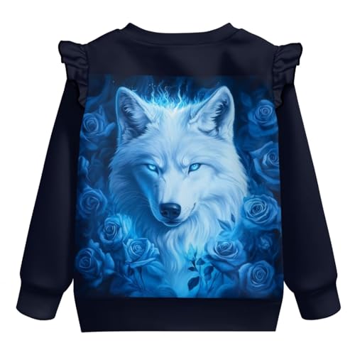 ZFRXIGN Ruffle Shirt for Girls Boys 1-8 Years Y2k Long Sleeve Top Kids Birthday Shirt Cute Fall Clothes4