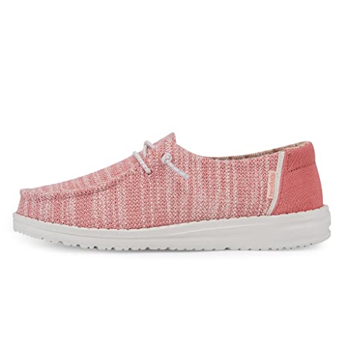 Image of HEYDUDE Girl's Wendy Youth Stretch Multi Colors | Girl's Shoes | Girl's Lace Up Loafers | Comfortable & Light-Weight