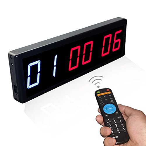 Large Digital Gym Timer with Remote and Wall Mount