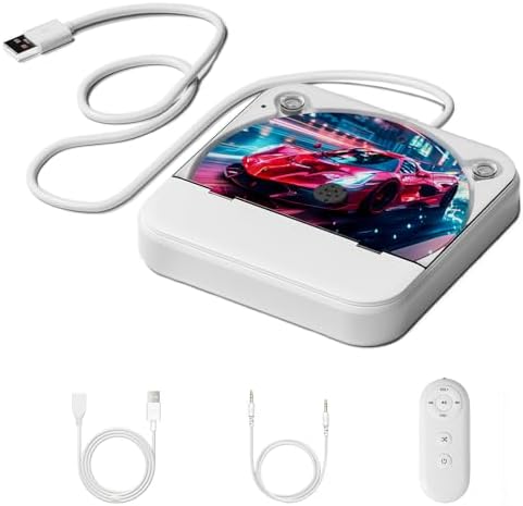 Portable CD Player for Car, Vehicles Home & Office | Car CD Player with ...