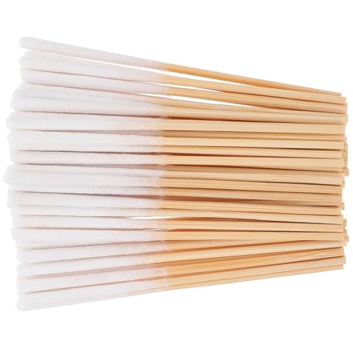 Gatuida Pole Cotton Swab 300pcs Set for Beauty Gentle Cotton Tip Wooden Handle