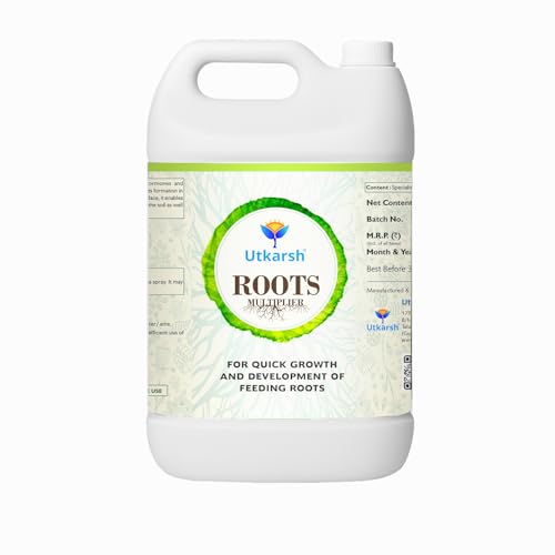 Image of Utkarsh Roots Multiplier Plant Food | Hairy Root Booster for Plants | Enhances Root Growth, Nutrient Uptake & Plant Health (5 Lit; Pack of 1)