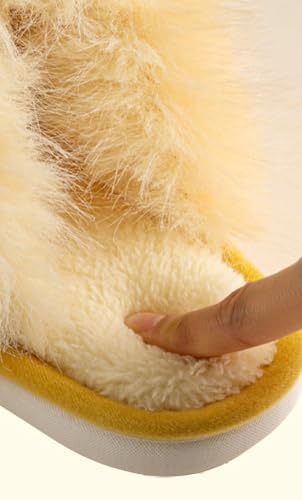 Women’s Cartoon Duck Plush Slippers Fall Winter Indoor Warm Non - Slip Thickened House Floor Slippers3