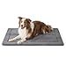 BEDSURE waschbar Hundematte Große Hunde - 104x69 cm Hundekissen waschbar für Grosse Hunde, Sherpa-Plüsch Hundebett groß mit hochdichter Schaumstofffüllung, grau