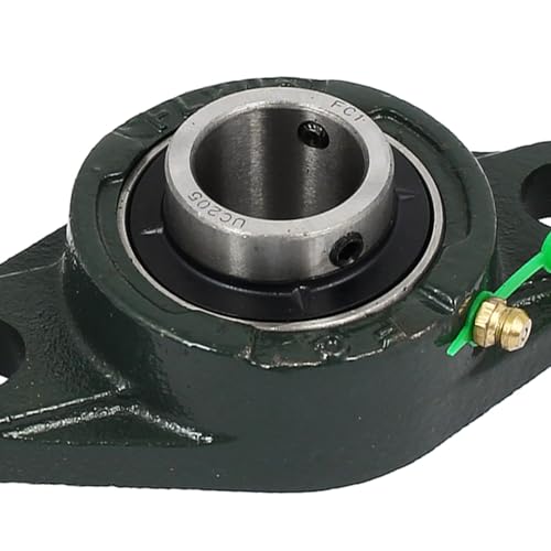 Kozelo FL205 Kissenblocklager - [25mm I.D.] Selbstausrichtung Solide Gusseisenbasis montierte Kissenblocklager